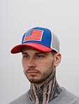 Бейсболка AMERICAN NEEDLE арт. 42960A-USA United States Valin (синий / красный)